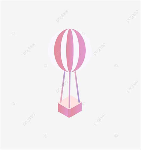 Pink Hot Air Balloon Vector Material Pink Hot Air Balloon Hot Air Balloon Valentine S Day PNG