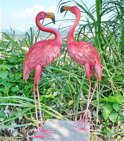 Metal Yard Art Pink Flamingo Garden Decoration Buy Pink Flamingo Garden Decorationmetal Yard