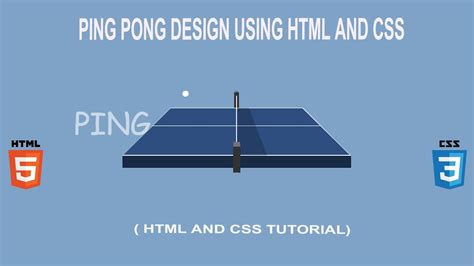 Css Animation Ping Pong Game Design Ping Pong Animation Game Design