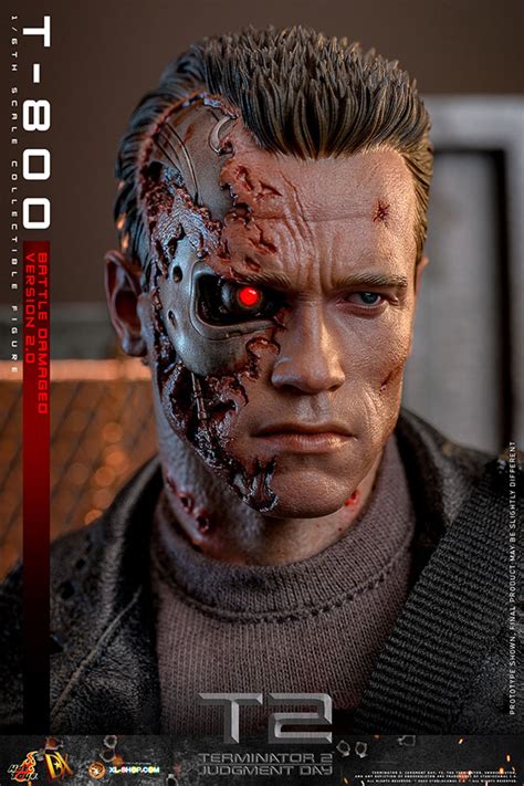 Hot Toys DX46 Terminator 2 Judgment Day 1 6th Scale T 800 Battle Damaged Version 2 0