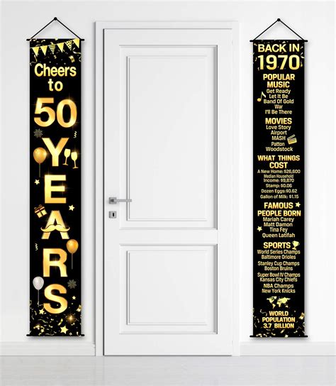 Buy 50th Birthday Anniversary Party Decorations Cheers To 50 Years