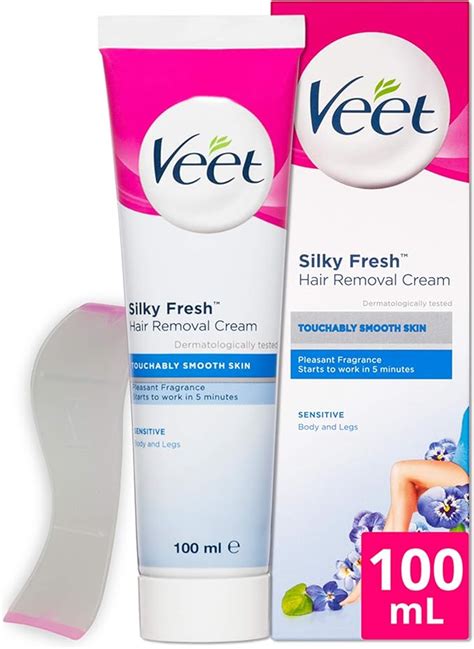 Veet Silky Fresh Hair Removal Cream Legs Body Sensitive Skin Ml