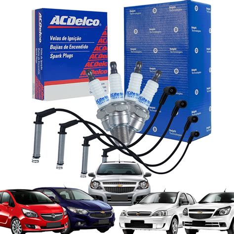 Kit Cabos Velas Corsa Agile Meriva Montana Corsa V Shopee Brasil