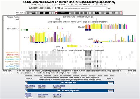 Gtex Tracks In The Ucsc Genome Browser This Image Shows A Kb Region