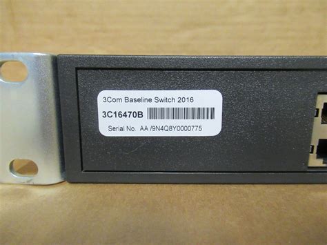 3Com Baseline Switch 2016 10/100 16-Port Ethernet Switch 3C16470B