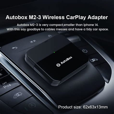 Autobox Adaptador inalámbrico CarPlay conexión automática Plug Play