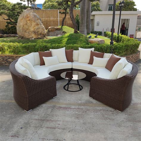 Factory Direct Outdoor Patio Furniture Set Rattan Sectional Sofa And Conversation Set