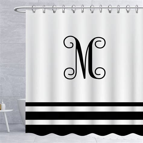 Personalized Monogrammed Shower Curtain Custom Shower Curtain With Name