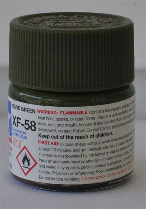 Acrylic Mini Xf Olive Green Oz Hobby And Model Acrylic Paint