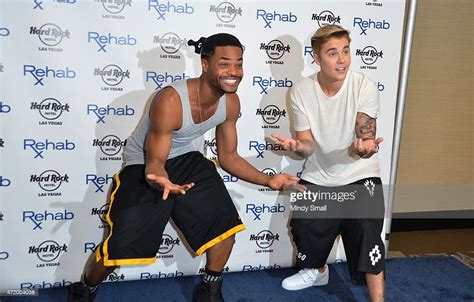 King Bach And Justin Bieber Arrive At Rehab At The Hard Rock Hotel