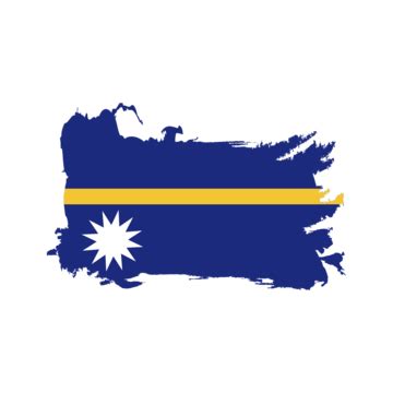 Nauru Flag Brush Stroke Clipart Nauru Flag Brush Nauru Flag Vector