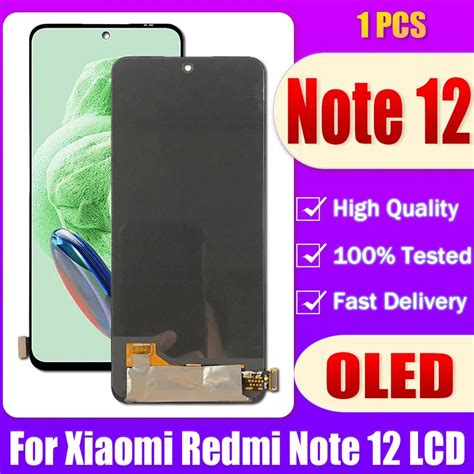 100 Tested Oled For Xiaomi Redmi Note 12 22111317i 22111317g Lcd Display Touch Screen Assembly