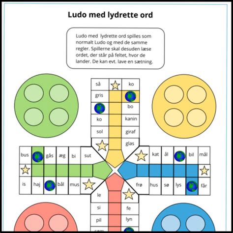 Ludo Med Navneord Leg Og Lektie