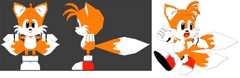 Low Poly Classic Tails Model I Used Blender Milesprower