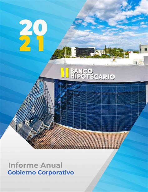 Informe Anual De Gobierno Corporativo Banco Hipotecario De El Salvador