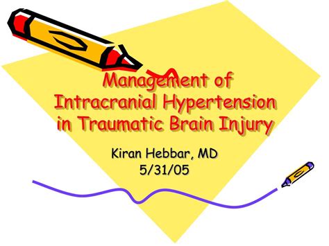 PPT Management Of Intracranial Hypertension In Traumatic Brain Injury