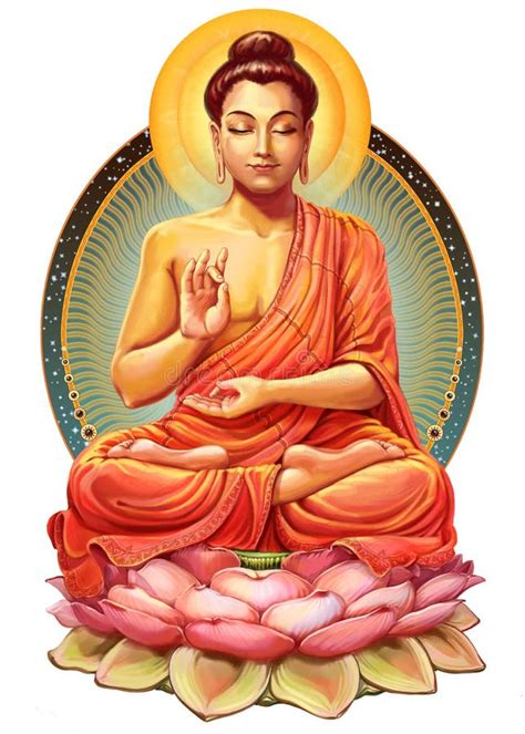 Pop art Buddha stock illustration. Illustration of portait - 13019909