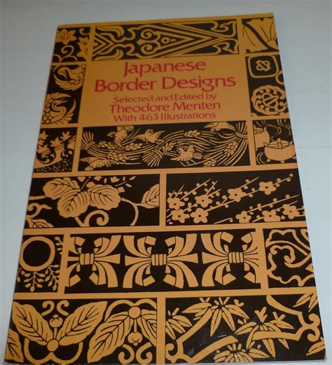 Japanese Border Designs Dover Pictorial Archive Series Menten Theodore 9780486231808