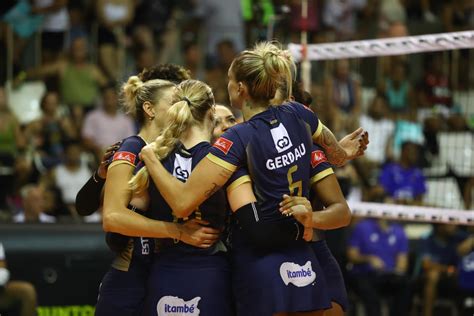 Worldofvolley Bra W Gerdau Minas Triumphs In A Heated Superliga