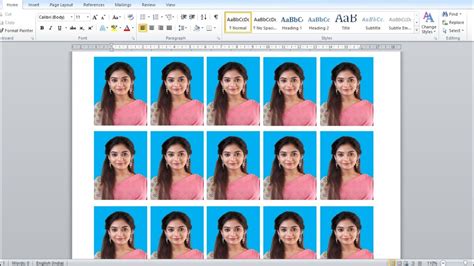 Passport Size Photo In Ms Word Ms Word Me Passport Size Photo Kaise