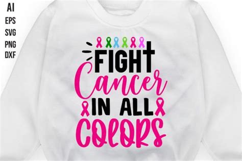 Fight Cancer In All Colors Graphic By TeeKing124 Creative Fabrica