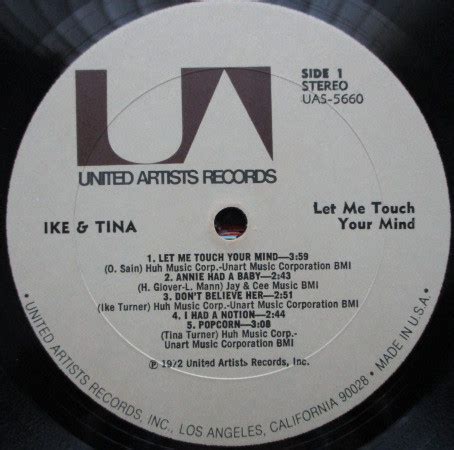 Ike Tina Turner Let Me Touch Your Mind LP Album Gim Djingel