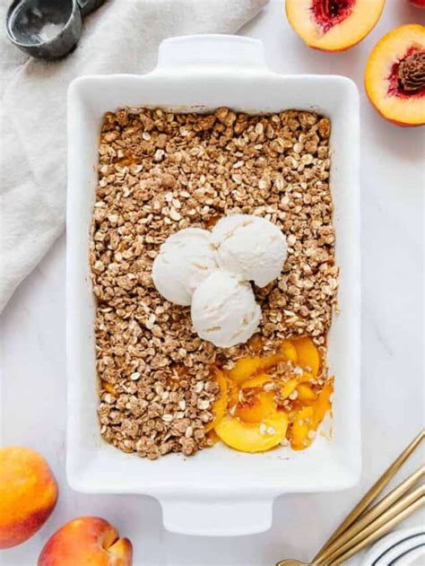 VEGAN PEACH CRISP WITHOUT BUTTER No Sweat Vegan