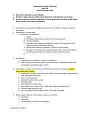 Nr Mid Term Study Guide Docx Chamberlain College Of