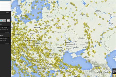 КАРТА: Самолеты пролетают в стороне от Восточной Украины - Delfi RUS