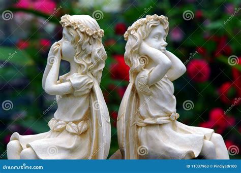 Garden marble statues stock image. Image of marble, sculpture - 11037963