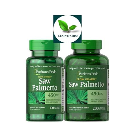 NEW Puritan S Pride Saw Palmetto 450 Mg 100 200 Capsules Lazada Co Th