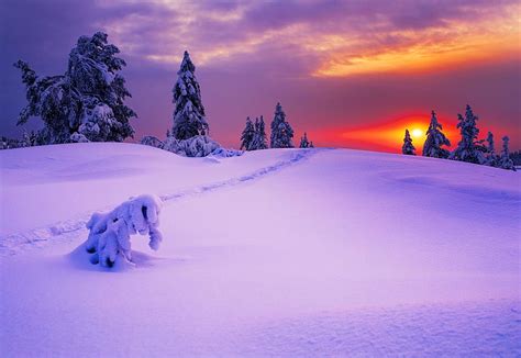 Snowy Mountains Sunrise