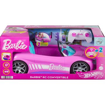 Hot Wheels Barbie Convertible Remote Control Car Pink Remote Controlled Toy Car With Capacity