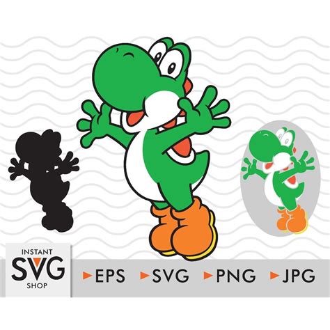 Yoshi SVG PNG Yoshi Svg Cricut Silhouette Cameo Cu Inspire