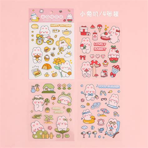 Jual Kiandaa Lembar Sticker Sheet Bahan Pvc Waterproof Kiss Cut Deco