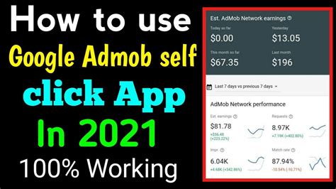 Google Admob Self Earning Trick In 2021 How To Use Google Admob Self