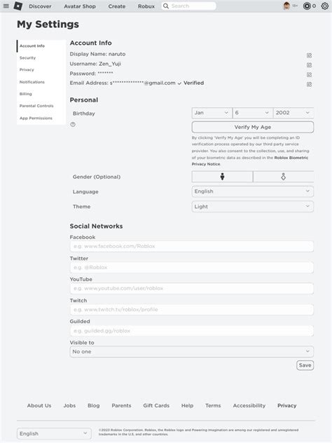 My Settings - Roblox | PDF | Privacy | Computer Mediated Communication