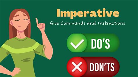 The Imperative Give Orders And Commands English Grammar YouTube