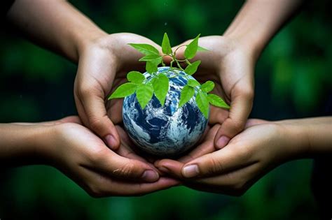 Premium Photo A Person Holding A Globe With The World In Their Hands