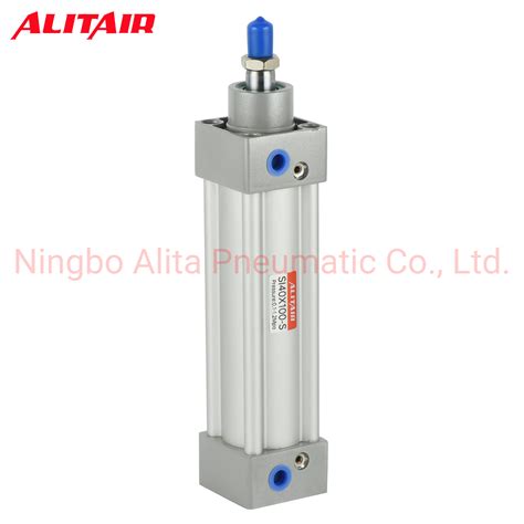 Iso6431 Alitair Pneumatic Si Series Aluminum Standard Air Cylinder