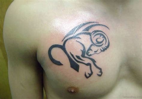 30 Aries Tattoo Designs On Chest