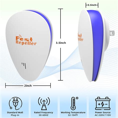 Ultrasonic Pest Repeller Ultrasonic Pest Repellent Plug in Repellent ...