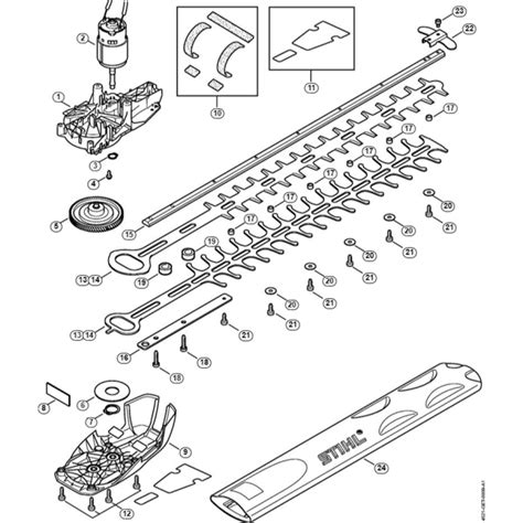 Gear Head Electric Motor Cutter Bar Assembly For Stihl Hsa