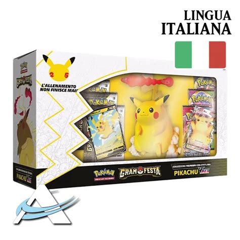 COLLEZIONE PREMIUM GRAN FESTA Pikachu VMAX Con Statuina ITA POKEMON