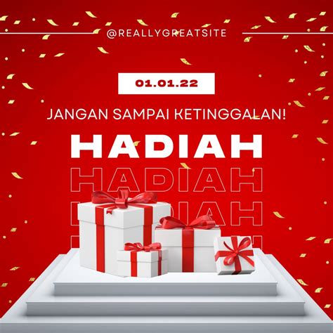 gratis desain contoh hadiah canva
