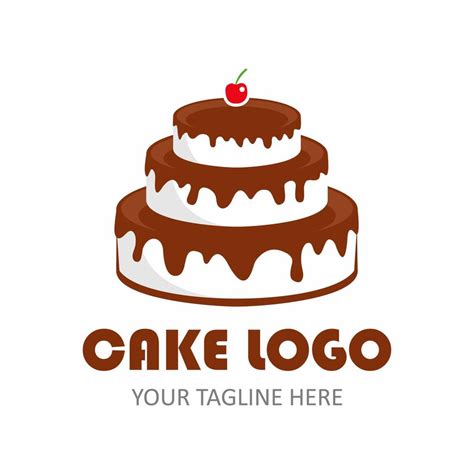 cake vector logo 7688821 Vector Art at Vecteezy