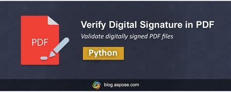 V Rifier La Signature Num Rique Dans Un Pdf L Aide De Python