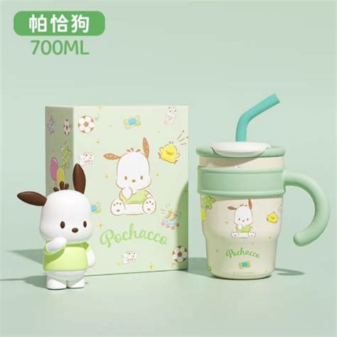 Jual SANRIO Tumbler Stainless 316 Gelas Stainless Dua Fungsi Sedotan