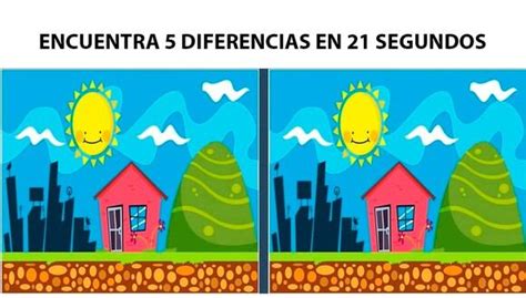 Encuentra Las 5 Diferencias Entre Las Dos Imágenes En 21 Segundos