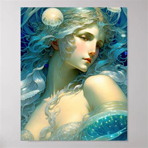 ocean mermaid poster | Zazzle